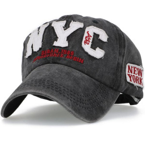Czapka z daszkiem bejsbolówka NYC czarna