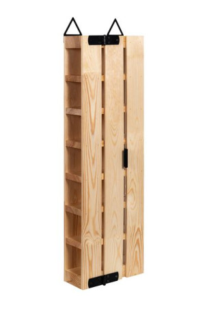 Półka Wisząca na Wino Regał Drewniany 80 cm LOFTOWY STYL