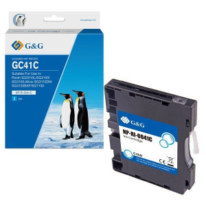 G&G kompatybilny ink / tusz z 405766, cyan, 600s, NP-RI-0041C,