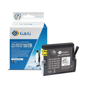 G&G kompatybilny ink / tusz z LC-1000BK, LC-970BK, black, 500s,