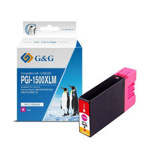 G&G kompatybilny ink / tusz z PGI 1500XL, magenta, NP-C-1500XLM/C,