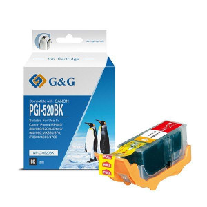 G&G kompatybilny ink / tusz z PGI520BK, black, NP-C-0520BK