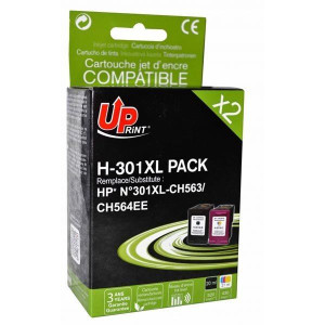 UPrint kompatybilny ink / tusz z CH563EE+CH564EE, HP 301XL, black+color,