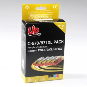 UPrint kompatybilny ink / tusz z CLI571, 2xblack/1xcyan/1xmagenta/1xyellow