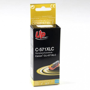 UPrint kompatybilny ink / tusz z CLI571C XL, cyan, 800s, 11ml, C-571XLC,