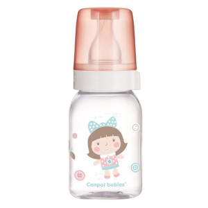 Butelka szklana wąska 120ml TOYS mix Róż