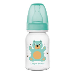 Butelka wąska 120ml CUTE ANIMALS Zielony