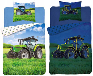 Pościel Traktor Ciągnik Koparka Wywrotka 140x200