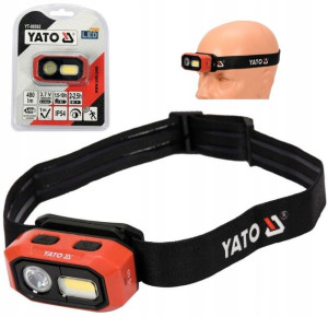 Yato Latarka Lampa Led Czołowa Z Czujnikiem Ruchu