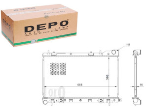 Chłodnica Silnika Depo 45111sa010 45111sa021 45111