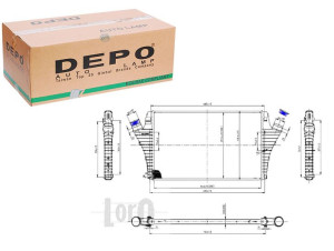 Intercooler Depo 6302041 24418366
