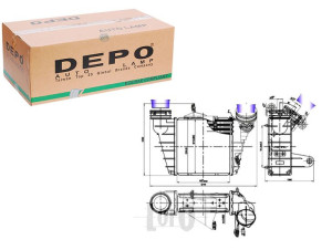 Intercooler Skoda Fabia 99- Depo
