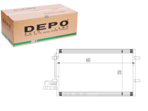 Skraplacz Klimatyzacji Ford Focus 01-04 Depo