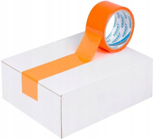 Taśma klejąca akrylowa 48mm/50m pomarańcz SMART - ZESTAW 6 SZTUK