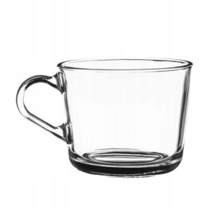 Kubek Szklany Szklanka Na Herbatę Kawę 270 Ml