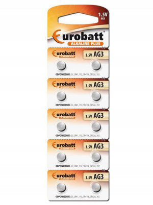 Baterie LR41 (AG3) Alkaliczne - blister 10 szt.