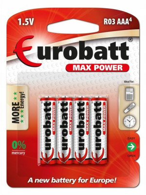 Baterie Max Power R03 (AAA) - blister 4 szt.