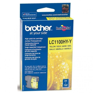 Brother oryginalny ink / tusz LC-1100HYY, yellow, 750s