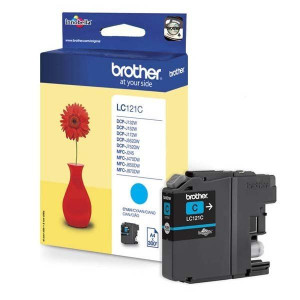 Brother oryginalny ink / tusz LC-121C, cyan, 300s,