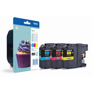 Brother oryginalny ink / tusz LC-123RBWBP, CMY, 3x600s,