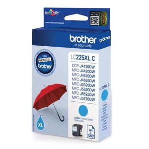 Brother oryginalny ink / tusz LC-225XLC, cyan, 1200s, Brother MFC-J4420DW,