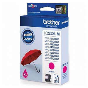 Brother oryginalny ink / tusz LC-225XLM, magenta, 1200s, Brothe