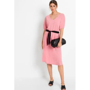 Bonprix Pastelowa Elastyczna Sukienka Damska Midi 36-38 906520