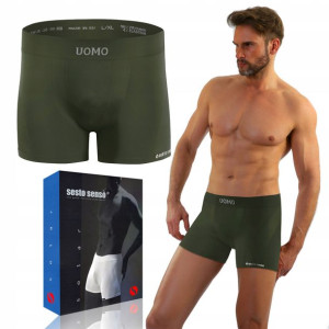 Bezszwowe Bokserki Sesto Senso Solar, Khaki, S/m