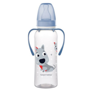 Butelka wąska z uchwytem 250ml CUTE ANIMALS
