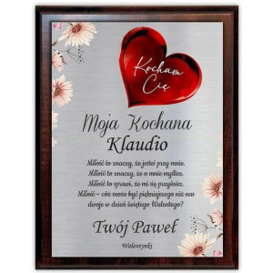 Obraz Kocham Cię Personalizowany Walentynki Niej