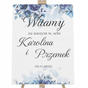 Tablica Powitalna Ślub 50x70cm Personalizowana Y7