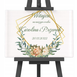 Tablica Powitalna Ślub 50x70cm Personalizowana Y7