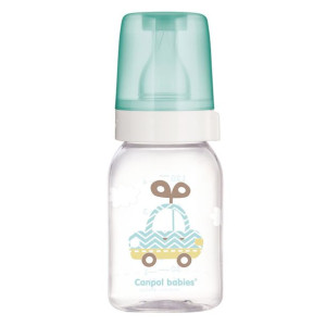 Butelka szklana wąska 120ml TOYS mix Zielony