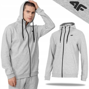 Rozpinana Bluza Męska 4F Dresowa Bawełniana Dres