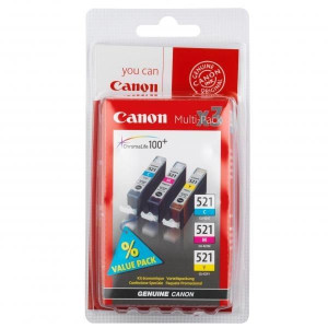 Canon oryginalny ink / tusz CLI521, cyan/magenta/yellow, blistr, 3x9ml