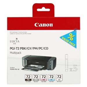 Canon oryginalny ink / tusz PGI72, PBK/GY/PM/PC/CO, 6403B007,