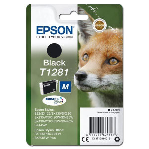 Epson oryginalny ink / tusz C13T12814012, T1281, black, 5,9ml,