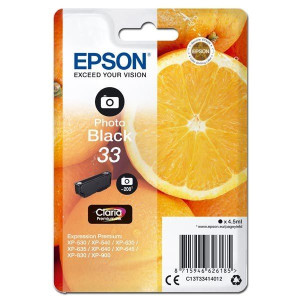 Epson oryginalny ink / tusz C13T33414012, T33, photo black, 4,5ml,