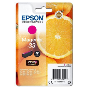 Epson oryginalny ink / tusz C13T33434012, T33, magenta, 4,5ml,