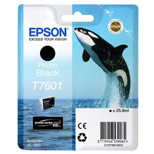Epson oryginalny ink / tusz C13T76014010, T7601, photo black, 25,9ml,