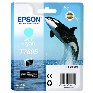 Epson oryginalny ink / tusz C13T76054010, T7605, light cyan, 25,9ml