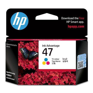HP oryginalny ink / tusz 6ZD61AE, HP 47, tri-colour,