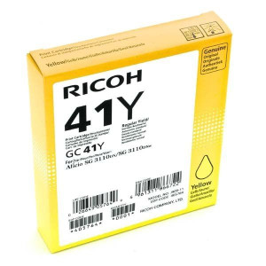 Ricoh oryginalny wkład żelowy 405764, yellow, 2200s, GC41HY,
