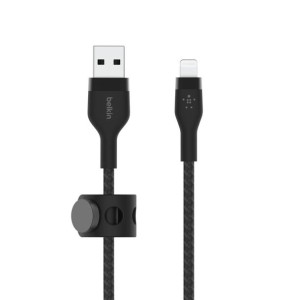 Kabel BoostCharge USB-A do Lightning silikonowy 3m, czarny