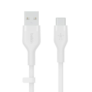Kabel BoostCharge USB-A do USB-C silikonowy 2m, biały