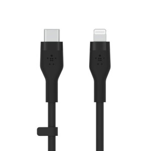 Kabel BoostCharge USB-C do Lightning silikonowy 3m, czarny