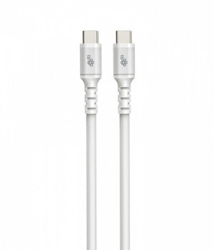 Kabel USB-C - USB-C 2m silikonowy biały
