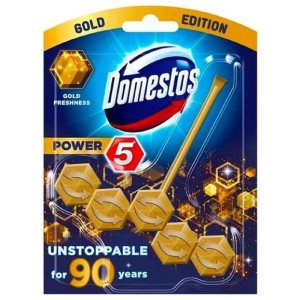 Domestos Power 5, kostka toaletowa, Gold Freshness, 55 g