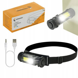 Latarka czołowa LED XPE + COB 3,5W CZOŁÓWKA