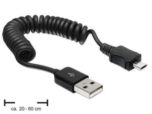 Kabel Delock USB AM-MICRO 2.0 SPIRALA 0,2 - 0,6m